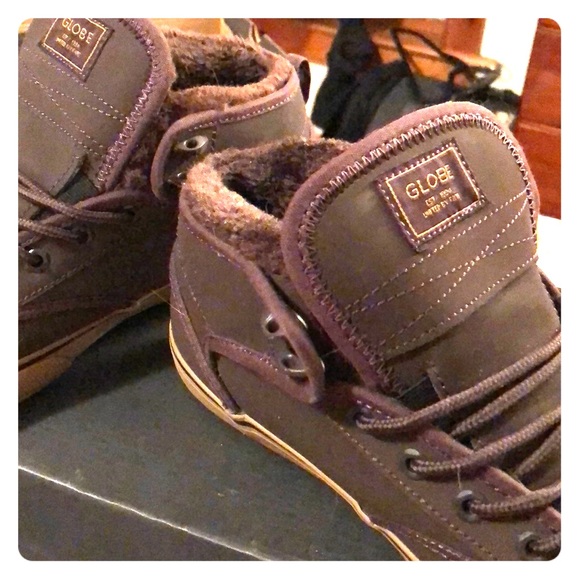Globe Shoes Globe Motley Mid Brown Fur Sneakers Poshmark